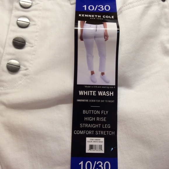Kenneth Cole whitewash jeans NWT - Picture 4 of 4